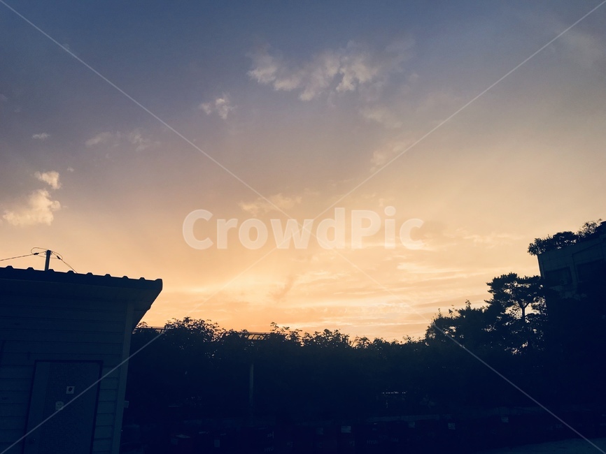 일몰,노을,하늘,저녁,구름,자연,풍경,nature,landscape,outdoors,옥외