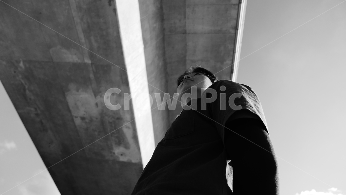 다리,흑백,모던,남자,블랙