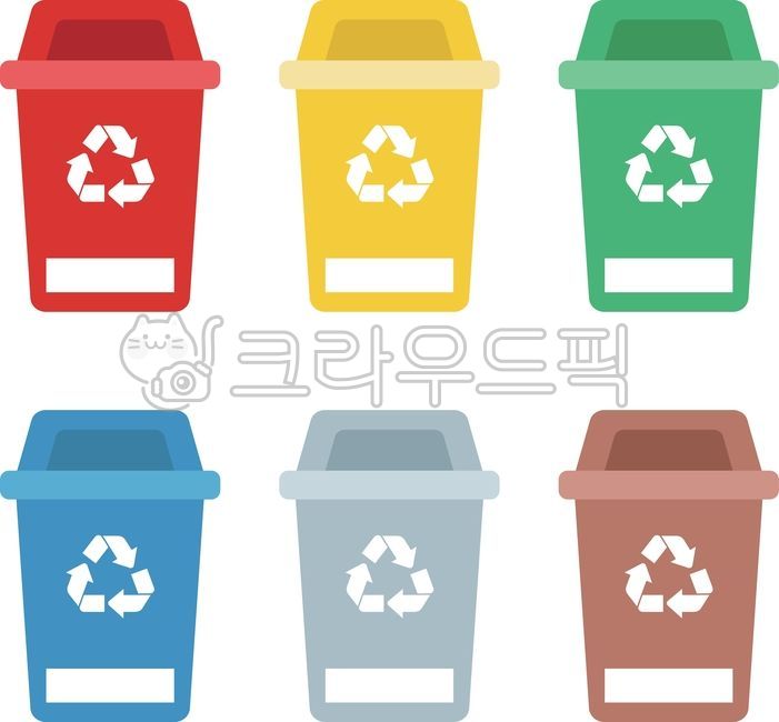 분리수거,분리수거통,쓰레기통,휴지통,분리수거일러스트,쓰레기일러스트,쓰레기,재활용,재활용통,재활용일러스트