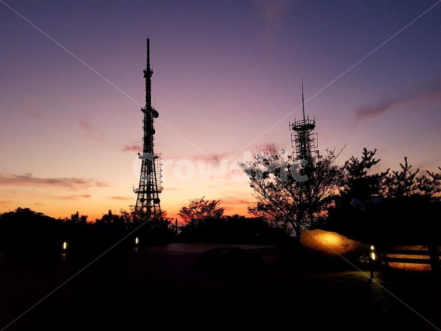 부산,노을,부산황령산,황령산,전망대,전신주,붉은노을,가을,실루엣,그림자,silhouette,shadow,산업,industry,industrial,에너지산업,energy industry,nature,자연,outdoors,옥외