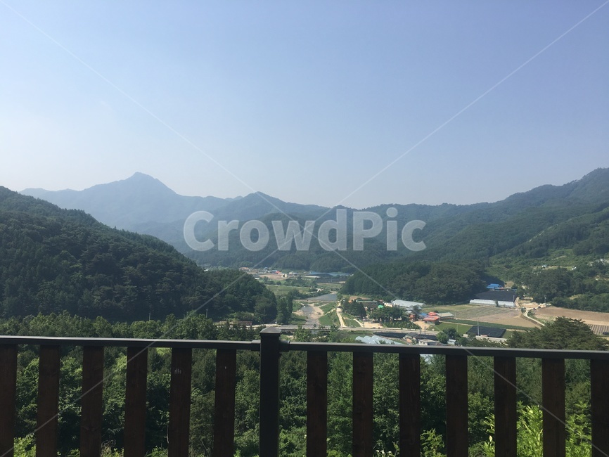 산,마을,시골,전원,자연,능선,산골짜기,시골마을,하늘