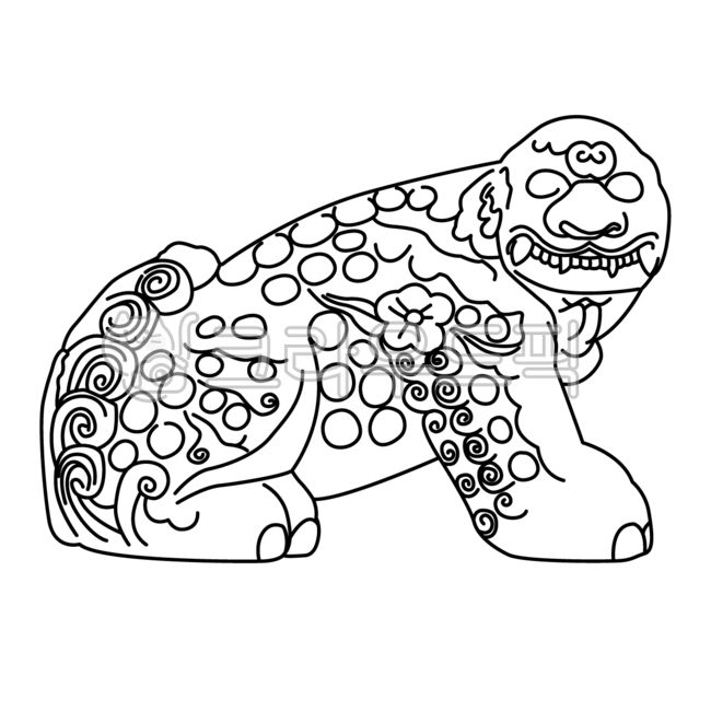 해치,서울,해치일러스트,서울랜드마크,한국,한국아이콘,한국드로잉,해치드로잉