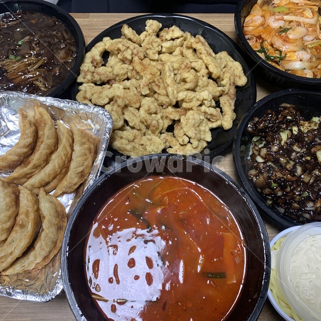 중화요리,탕수육,군만두,짜장면,짬뽕
