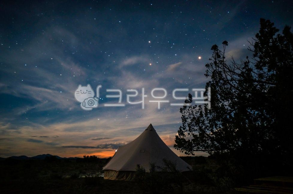 텐트, 캠핑, camping, 별, 야경, 사진,이미지,일러스트,캘리그라피 - LumpenFolder작가
