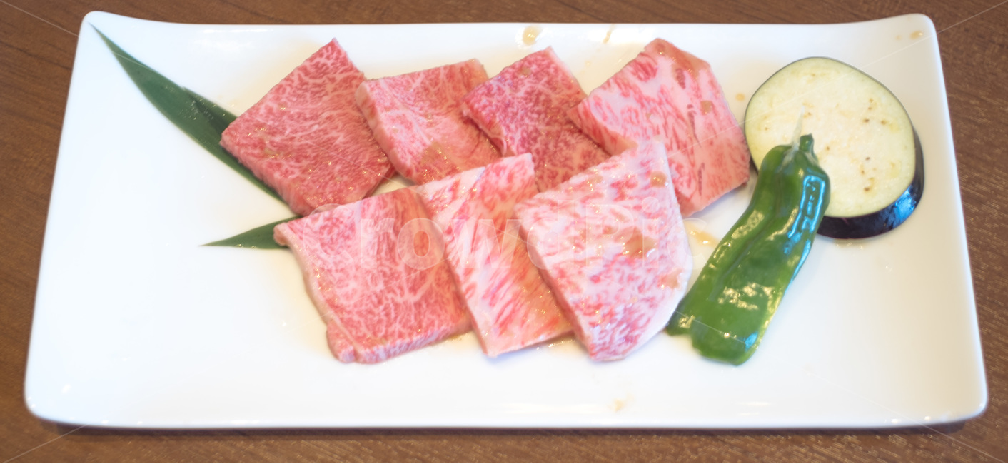 Nagoya,beef photo,Japan,Hida beef,meat,Takayama,green pepper,Beef,meat photo,food,eggplant