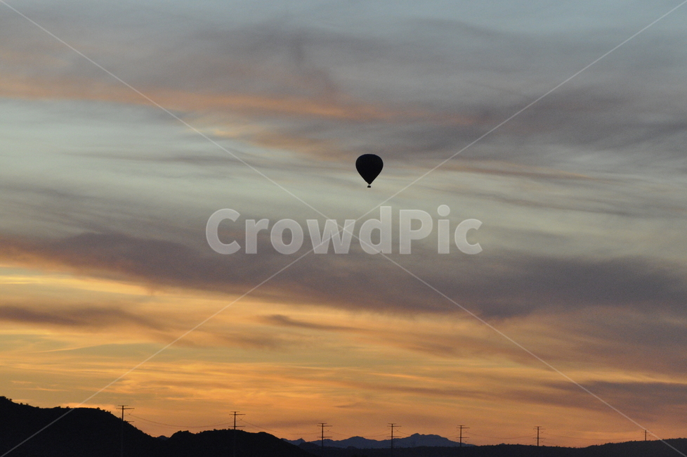 석양,노을,sunset,balloon,arizona