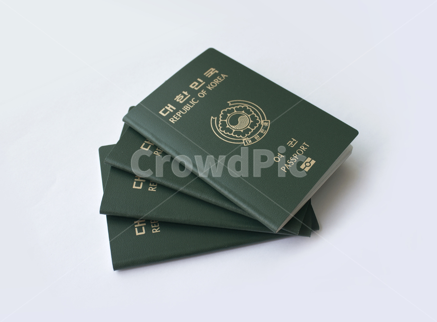 objects,top angle,security,identification,passport,Republic of Korea passport,identity,id,Many,international,tower,citizen,Korean passport,business,top view,pass,emigration,many,korea,republicofkorea,thing,card