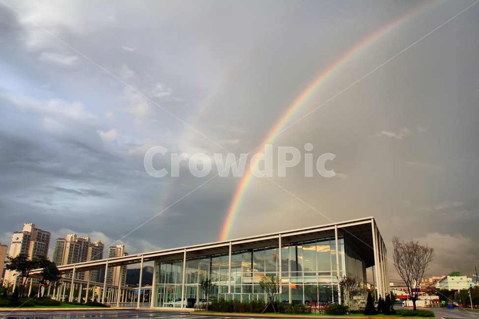 nature,자연,무지개,rainbow,옥외,컨벤션센터,건축물