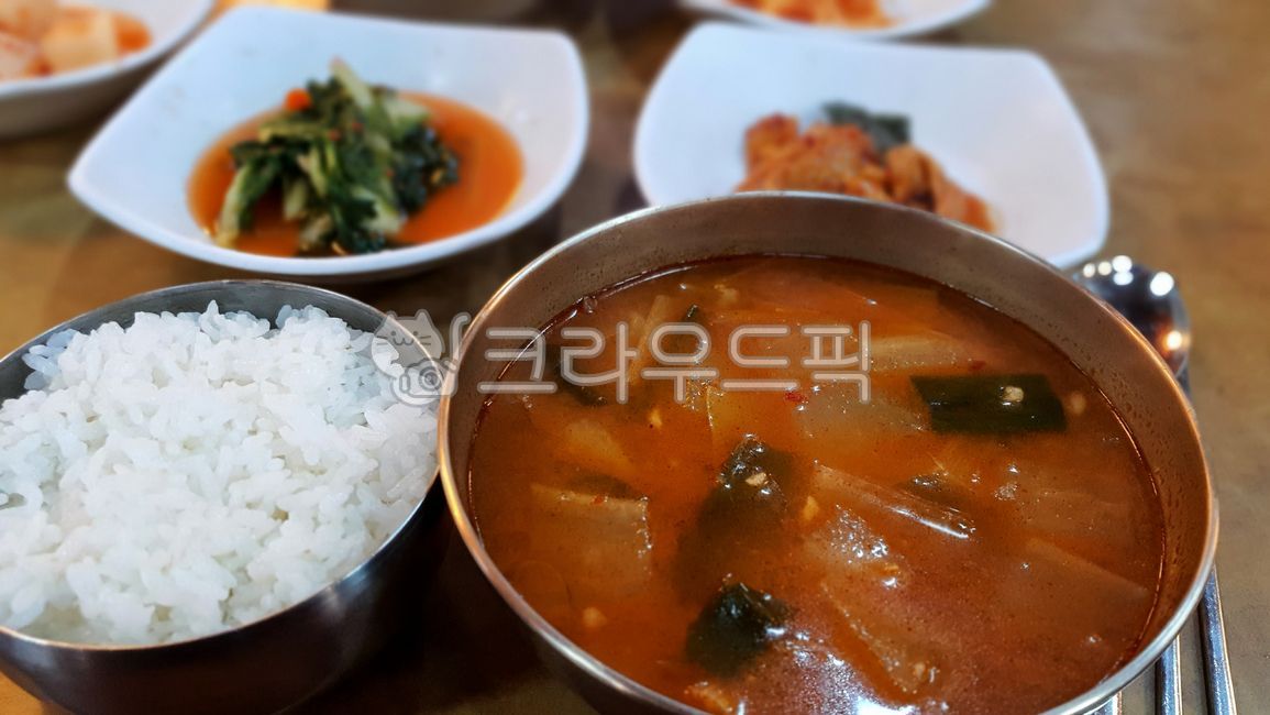 Beef soup and rice,plate,Korean beef soup,bowl,rice,food,meal,dish,stainless steel bowl,Gukbap