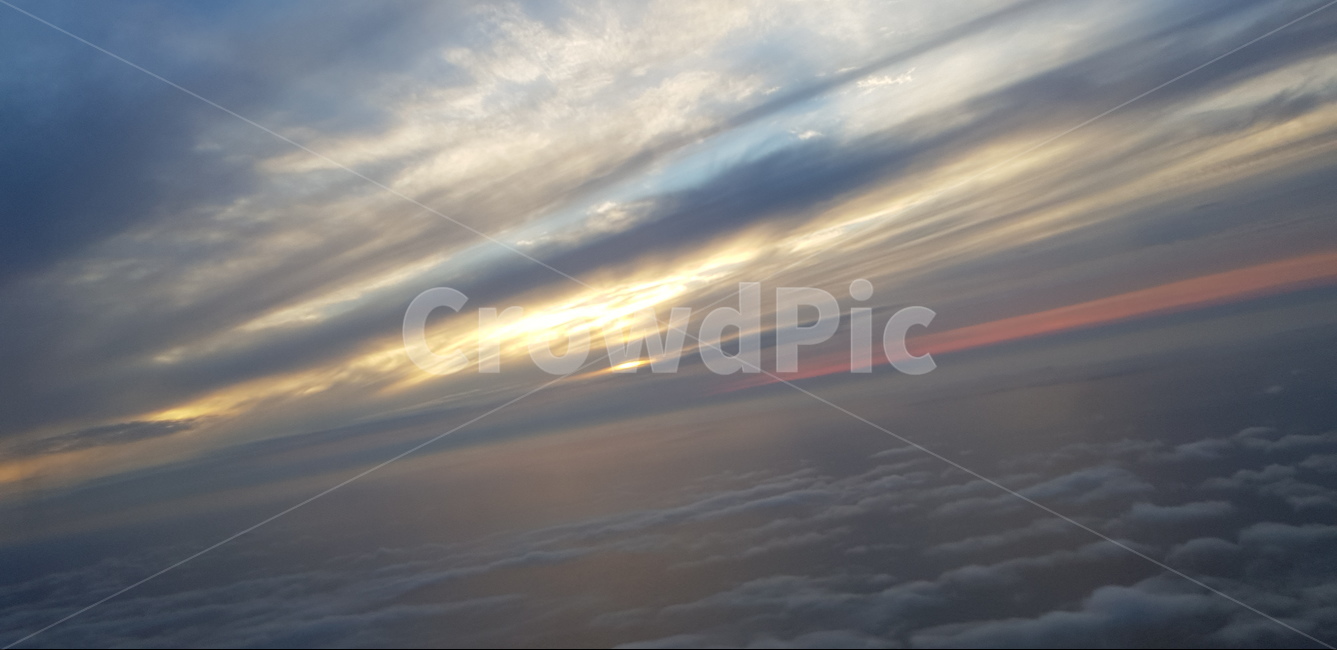 비행기,하늘,구름,노을,하늘경계,자연,풍경,nature,landscape,outdoors,옥외,sky