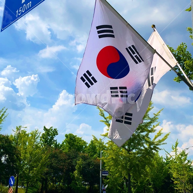 태극기,한국,나라사랑,하늘,대한민국,국기