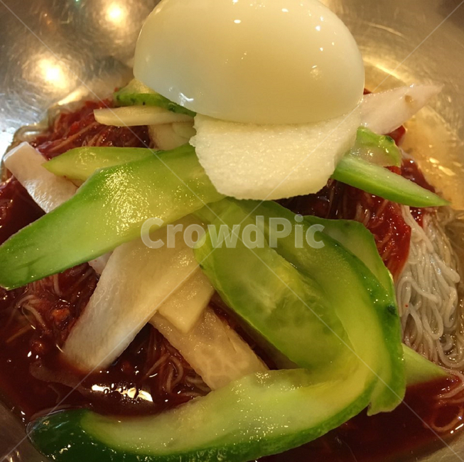 food,음식,냉비빔냉면,고명,비냉,noodle