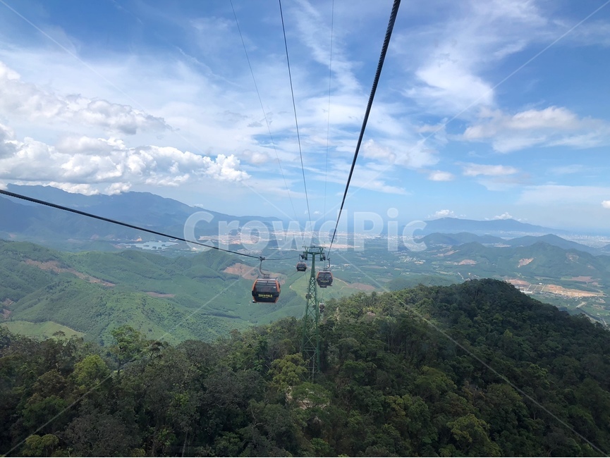 mountain,Ba Na Hills,cable car,sight,Da Nang,Danang scenery,foreign scenery,foreign country