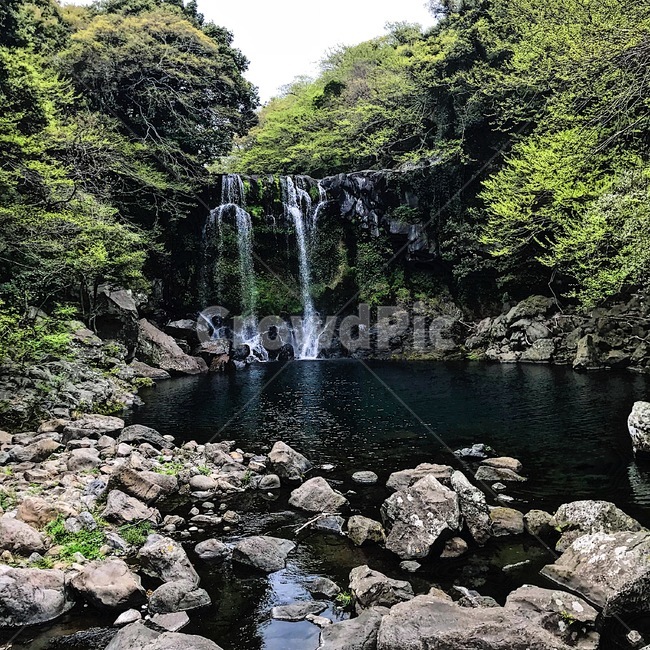 폭포,초록,나무,호수,산,자연,풍경,nature,landscape,한국자연풍경,한국자연경관,korea nature landscape,제주도,jeju,jeju island,water,물,outdoors,옥외,river,강,rubble,파편