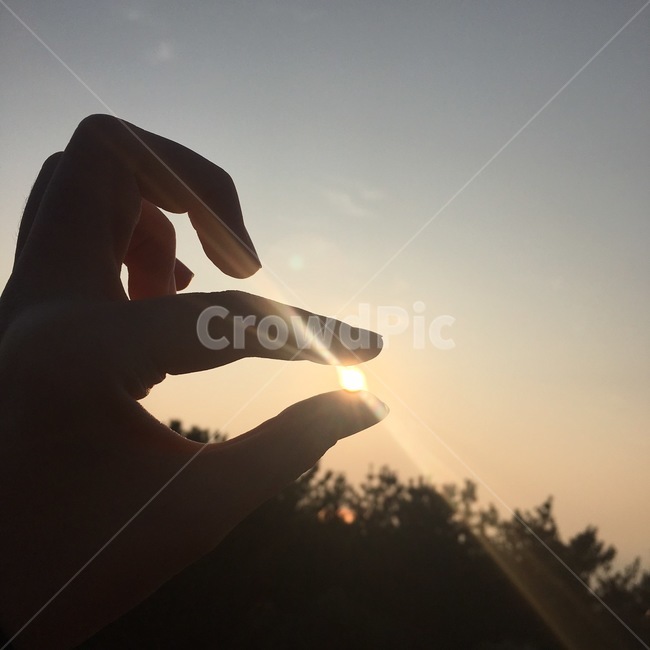 일출,일몰,해,손가락,풍경