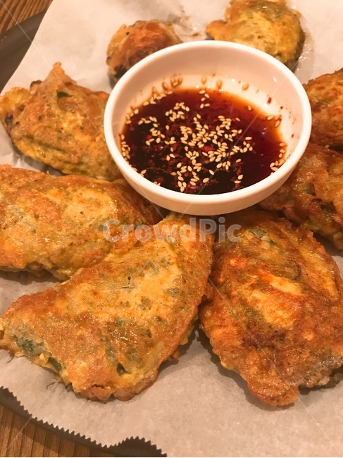 한국음식,전,소스,깻잎전,koreantraditionalfood