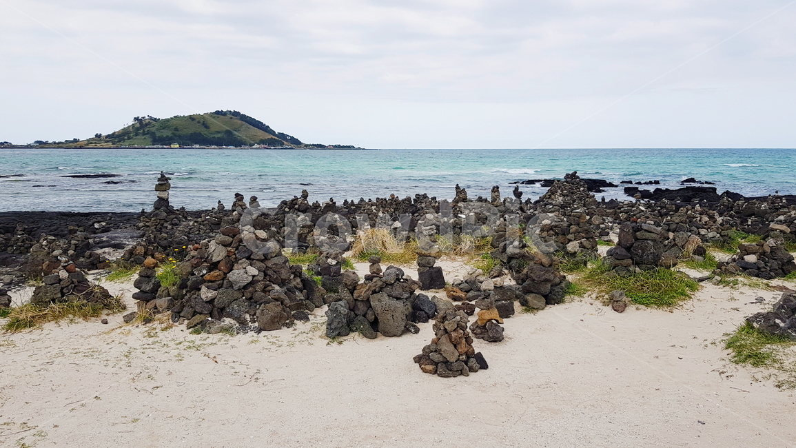 섬,돌탑,바다,물결,제주도,제주도,jeju,jeju island,ground,바닥