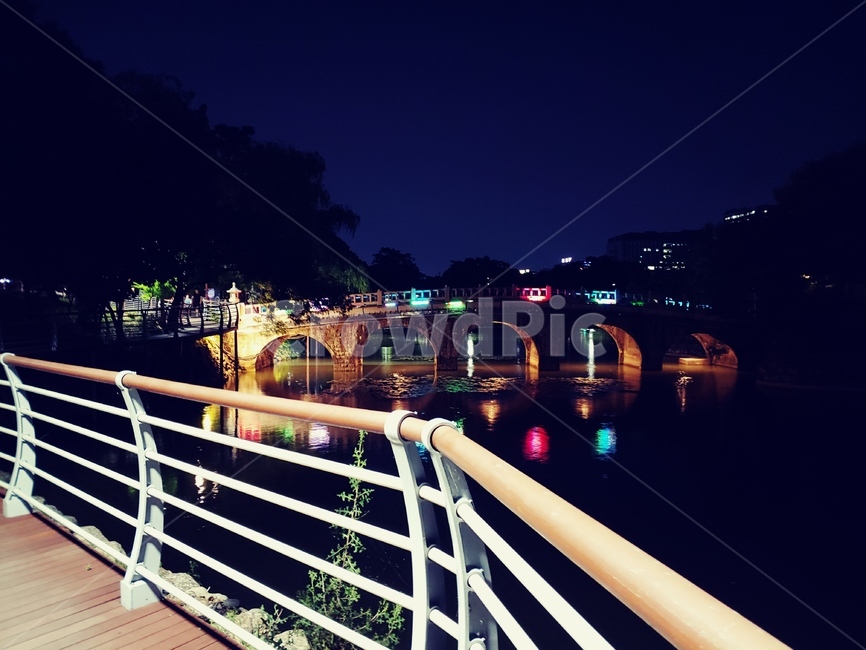 난간,다리,밤,야경,handrail