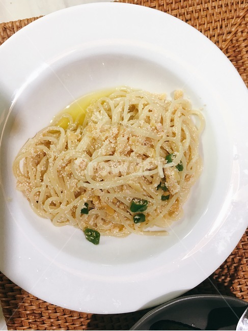 pollack roe pasta,Italian,pasta,Italian cuisine,cooking,alio olio,food