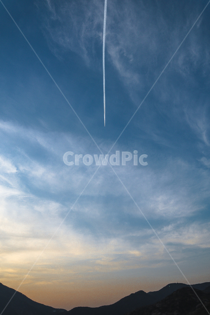 자연,구름,풍경,비행기길,산꼭대기,옥외,산정상,공원,가을하늘,tree,nature,view,sky,cloud,flightpath,blue,mountain,노을,해질녘,sunset