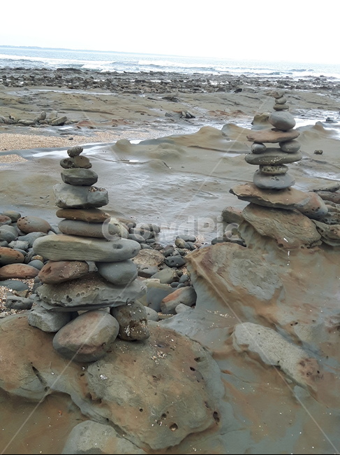 돌,바위,바다,해변,고독