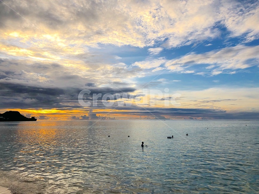 괌,투몬비치,해변,바다,노을,선셋,nature,자연,sunset,beach,guam