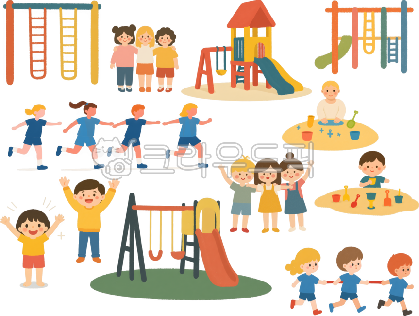 놀이터,아이들,어린이,모래놀이,친구들