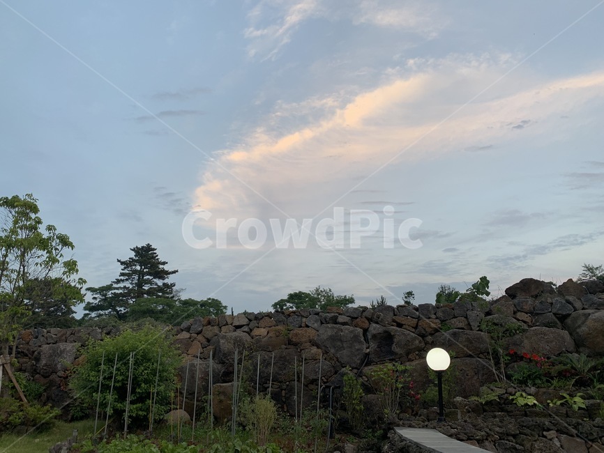 제주,정원,돌담,자연,꽃,나무,하늘,구름,노을,텃밭,jeju,garden,nature,flower,sky,tree,cloud,sunset