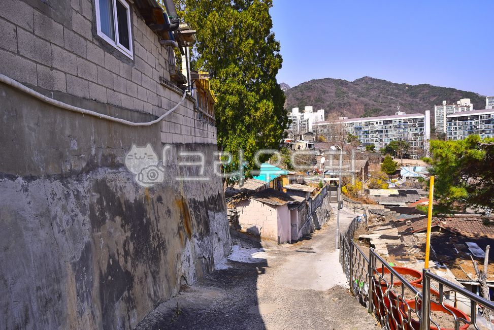 달동네,산동네,변두리,외곽지역,골목길,재개발지역,언덕길,도시,집,지붕,벽돌,오래된,빈티지,낡은,하우스,가난한,마을,옥외,building,배경,푸어,poor,house,town,road,길,좁은길