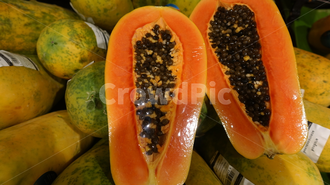 plant,식물,fruit,과일,food,음식,papaya,파파야,주황색