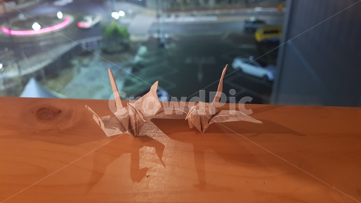 종이학,학,영수증,종이접기,종이학접기,origami