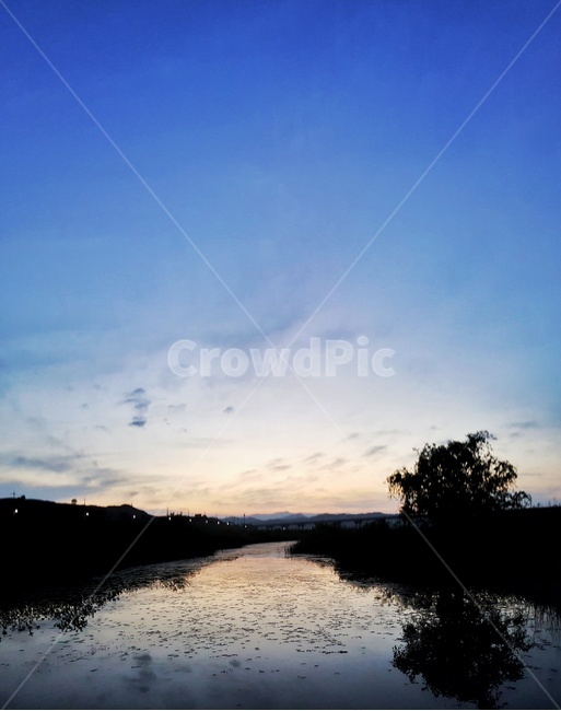 노을,하늘,풍경사진,그림자,강,나무,자연,풍경,nature,landscape,outdoors,옥외