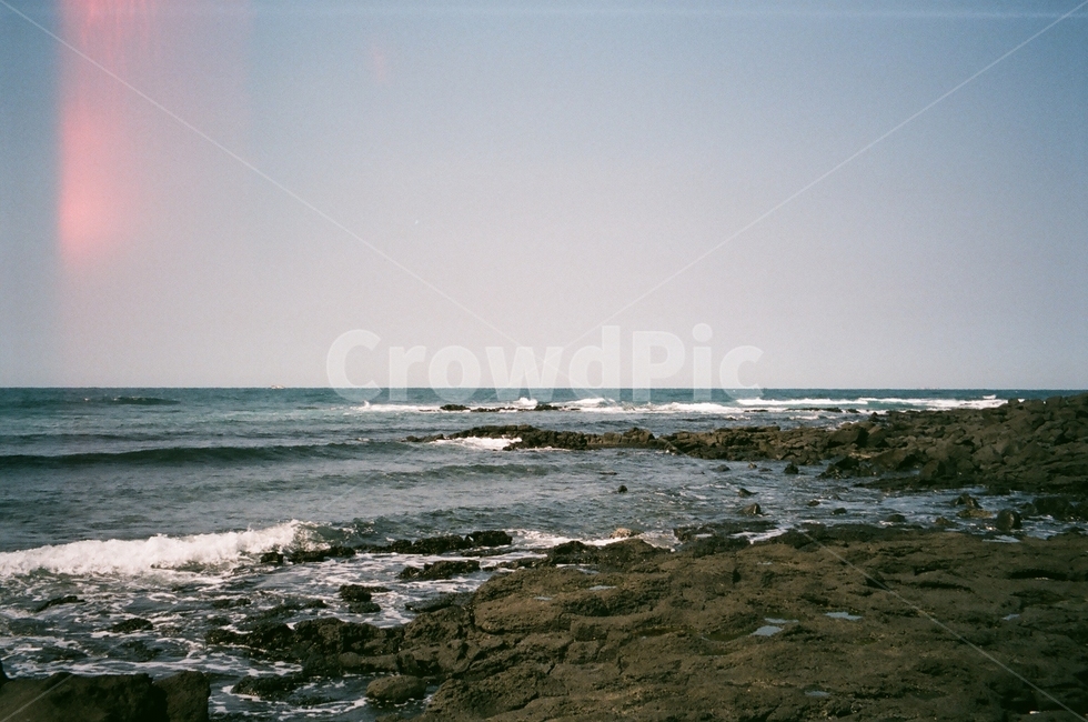 제주도,필름카메라,바다,파도,수평선,자연,풍경,nature,landscape,한국자연풍경,한국자연경관,korea nature landscape,제주도,jeju,jeju island