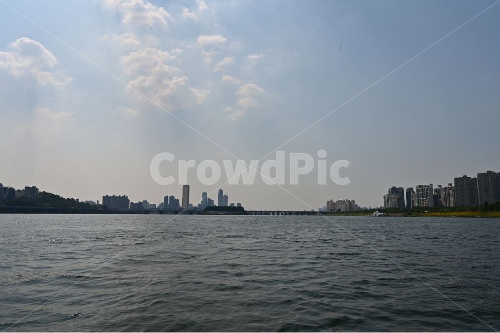 한강,river,hanriver,강물,풍경,하늘,sky,여름,summer