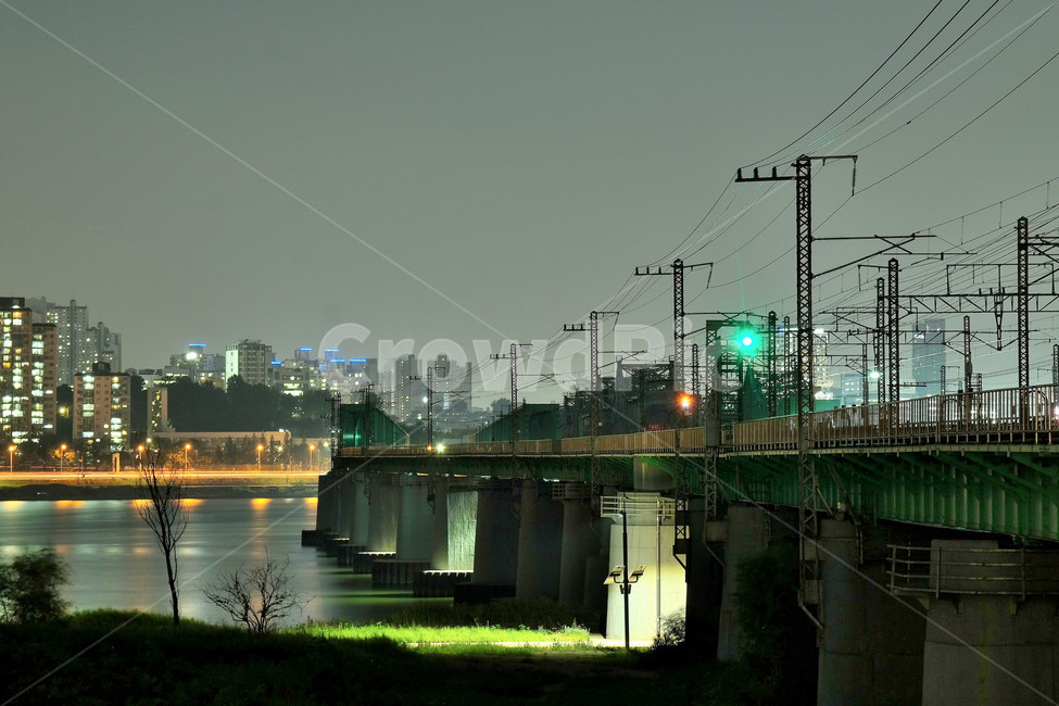 한강철교,야경,한강,철길,기찻길,야경,밤,풍경,nightscape,night,landscape,도시,city,교통,교통수단,traffic,transportation