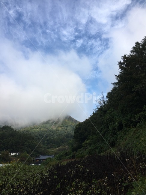 산,구름,맑으,휴식,고향,자연,풍경,nature,landscape,outdoors,옥외