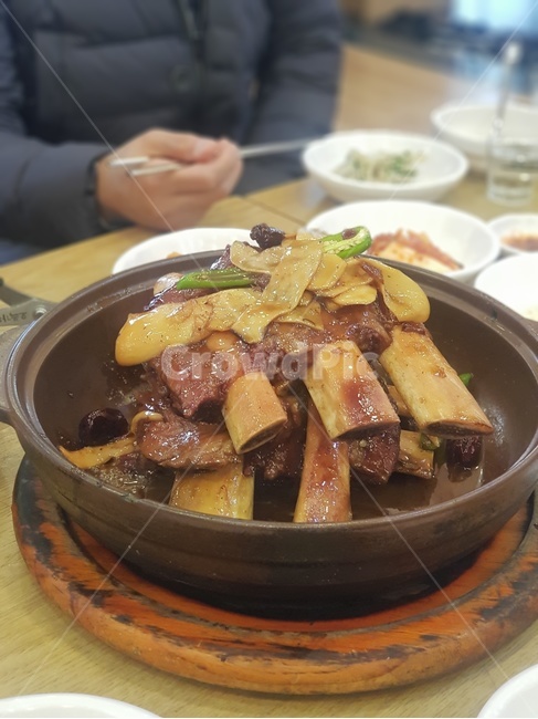 갈비찜,음식,맛있는,고기,등갈비