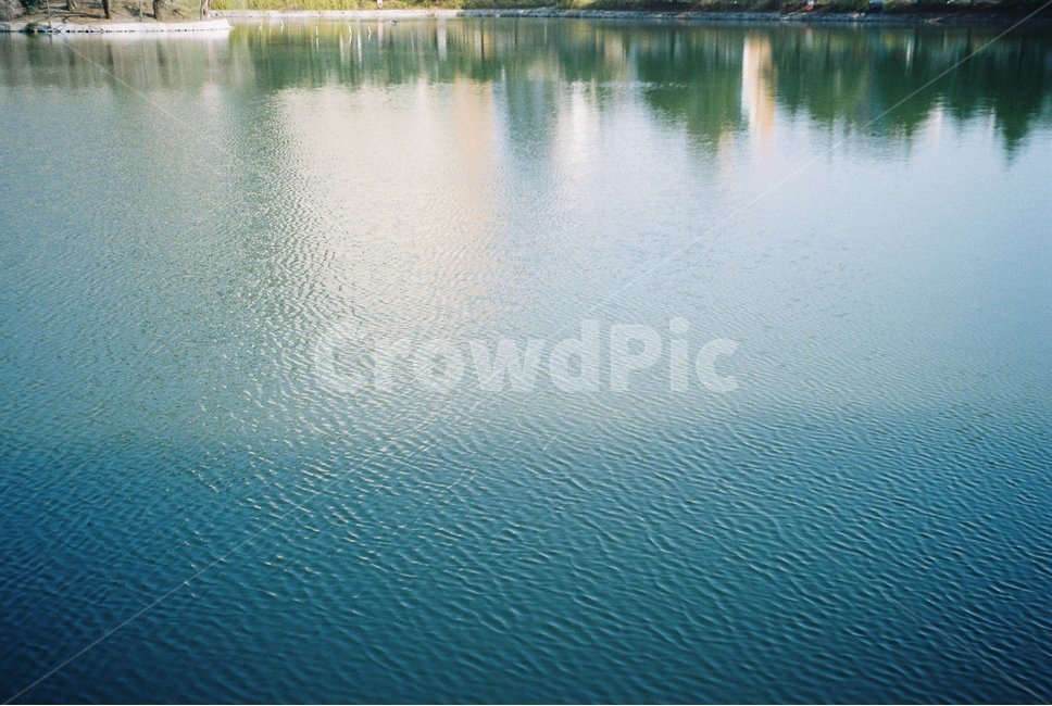 water,물,nature,자연,outdoors,호수,물결,강,물그림자,윤슬,film,필름사진,blue,파랑