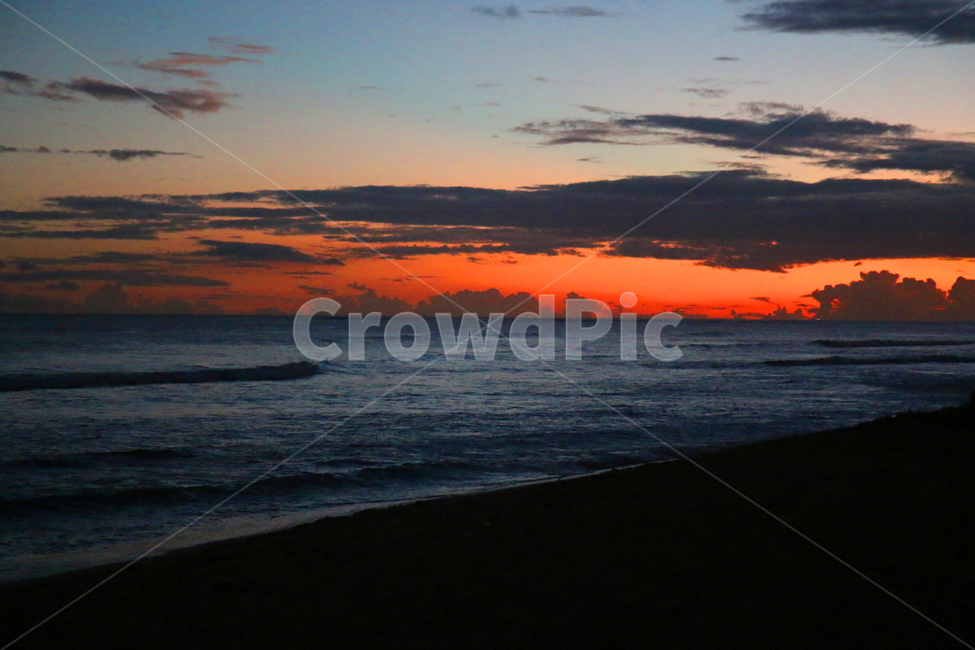 redsky,붉은하늘,sky,하늘,일몰,sunset,nature,자연,노을,붉은색,해변,하와이풍경,하와이해변,hawaii
