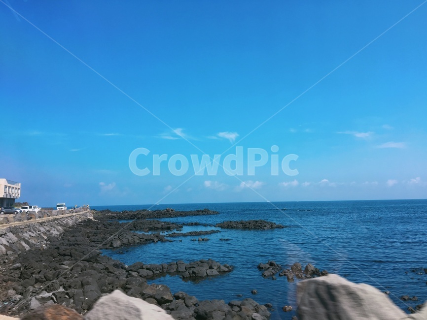 제주도,해변,협재해수욕장,파도,푸른빛,에메랄드색,현무암