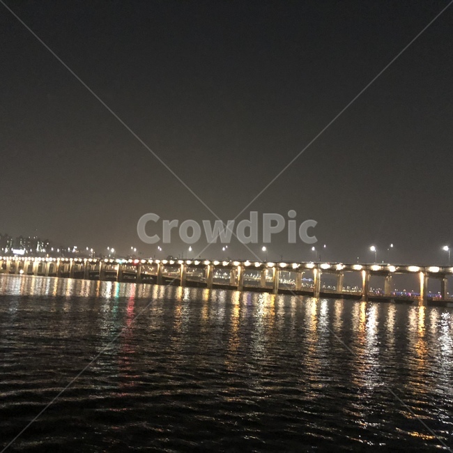한강,배경,다리,바다,서울,야경,밤,풍경,nightscape,night,landscape,water,물,waterfront,워터 프론트,pier,교각,port,포트