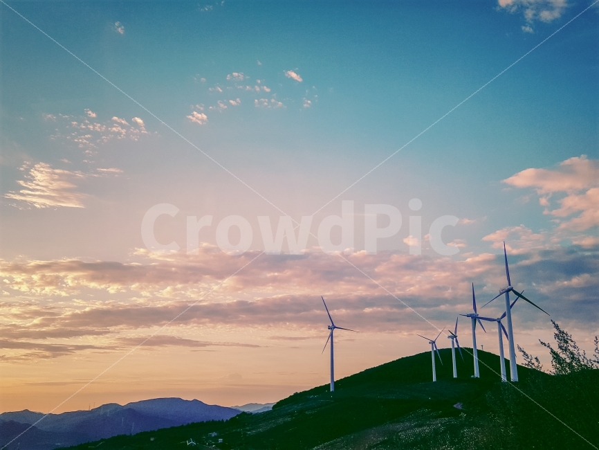 풍경사진,감성,하늘,일출,매봉산,바람의언덕,자연,풍경,nature,landscape,한국자연풍경,한국자연경관,korea nature landscape,색깔,색상,색채,색감,color sense,color sensitivity,feeling of color,산업,industry,industrial,에너지산업,energy industry