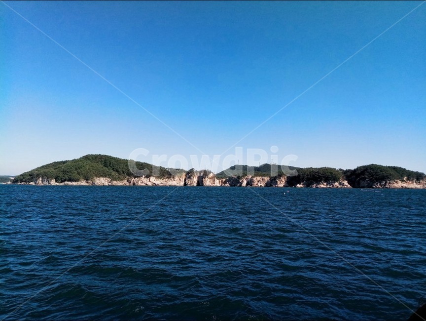 바다,섬,하늘,푸른색,파도,풍경,자연