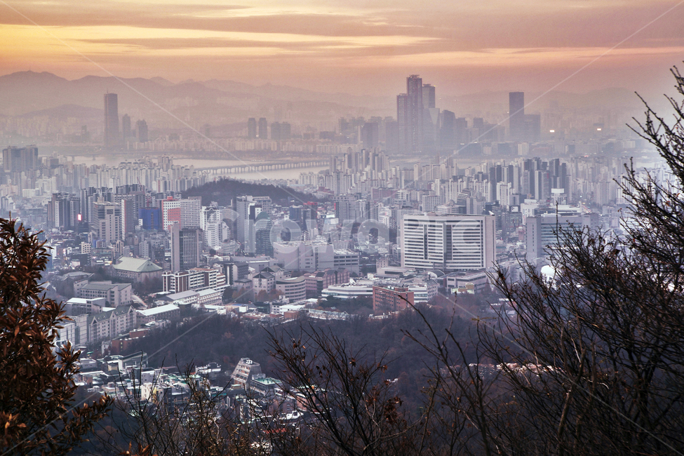 도심풍경,서울,안산,풍경,건물,노을,석양,마포구,도시,풍경,city,landscape,한국도시풍경,한국도시경관,korea cityscape