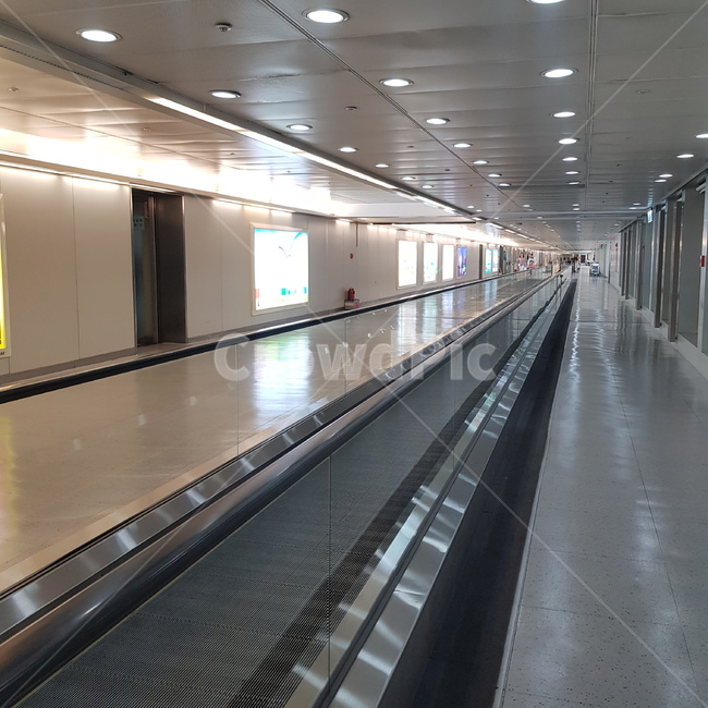 공항,터미널,에스컬레이터,난간,길