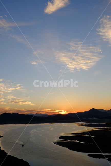 순천만,전망대,노을,갈대,순천,sunset,조각배