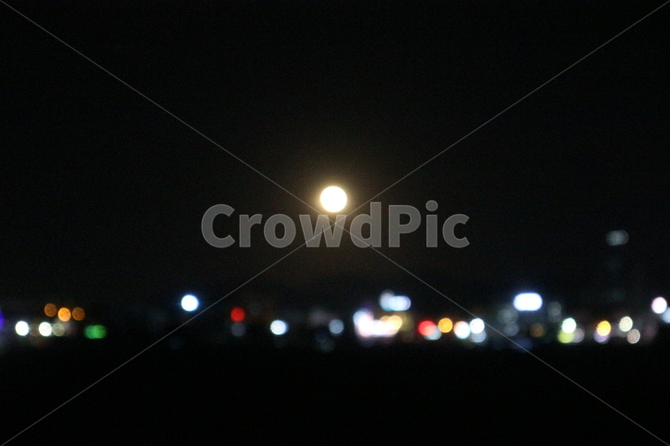 달,moon,흐릿한,야경,초점없는