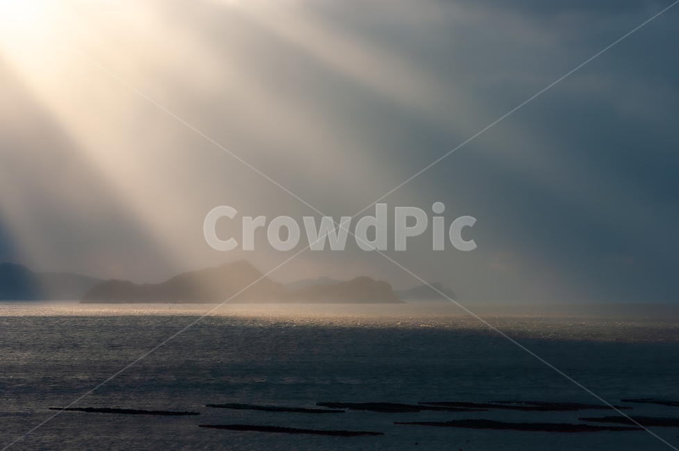 황혼,저녁,해질녁,빛내림,햇살,햇빛,바다,섬,light,빛,flare,플레어,sunlight,자연,풍경,nature,landscape