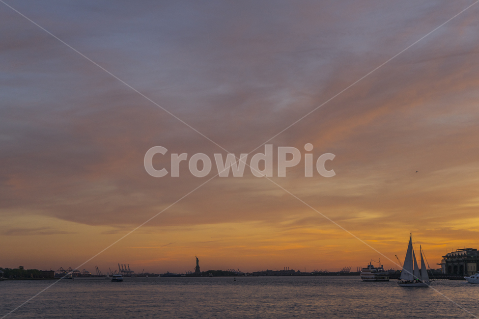 nature,자연,outdoors,노을,강,뉴욕,배,sunset,newyork,silhouette,river,sail,sailing,일몰,하늘,항해