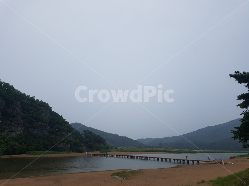 안동,다리,강,하회마을,부용대,가면,만송정,숲,병산서원,흐린날,흐린,흐림